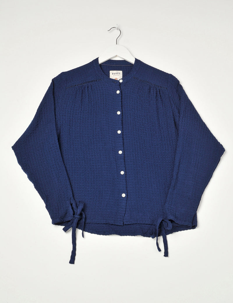 Bow Blouse Midnight Navy