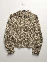 Bray Blouse Deep Olive Green