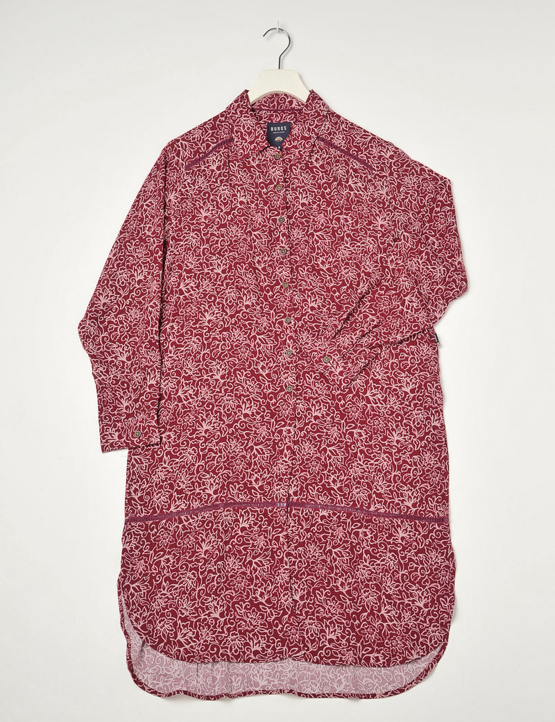 Tawton Longline Shirt Burgundy
