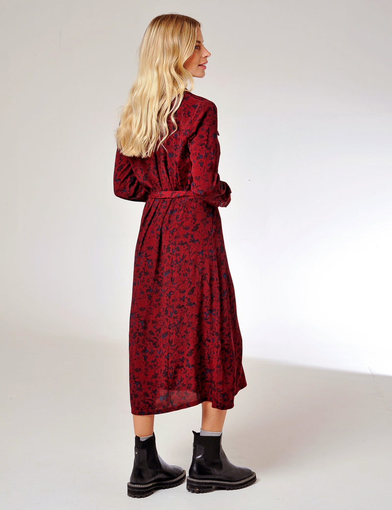 Kelly Dress Burgundy Wine