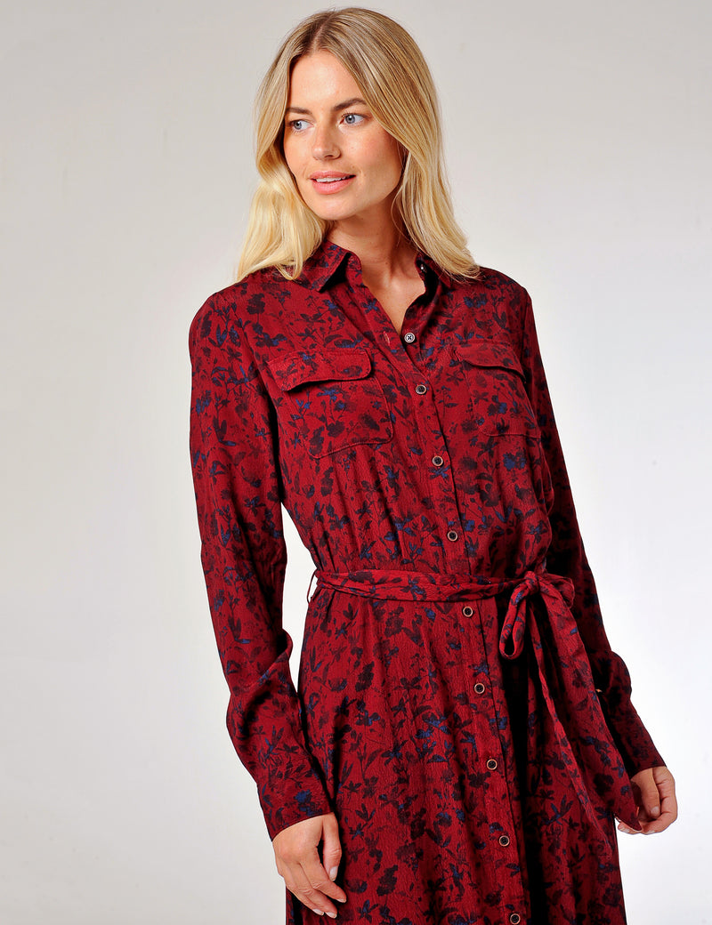 Kelly Dress Burgundy Wine