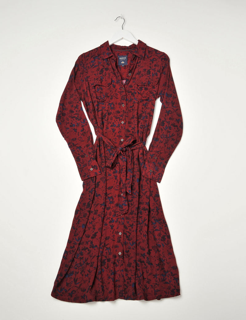 Kelly Dress Burgundy Wine