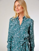 Kelly Dress Teal Green