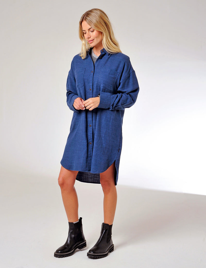 Anderton Dress Burgs Navy