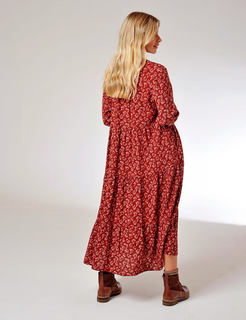 Sandplace Dress Deep Rust