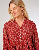 Sandplace Dress Deep Rust