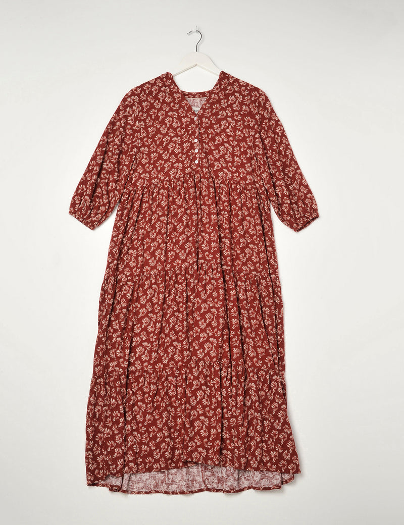 Sandplace Dress Deep Rust