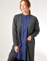 Beaford Cardigan Charcoal Grey