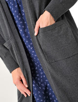Beaford Cardigan Charcoal Grey
