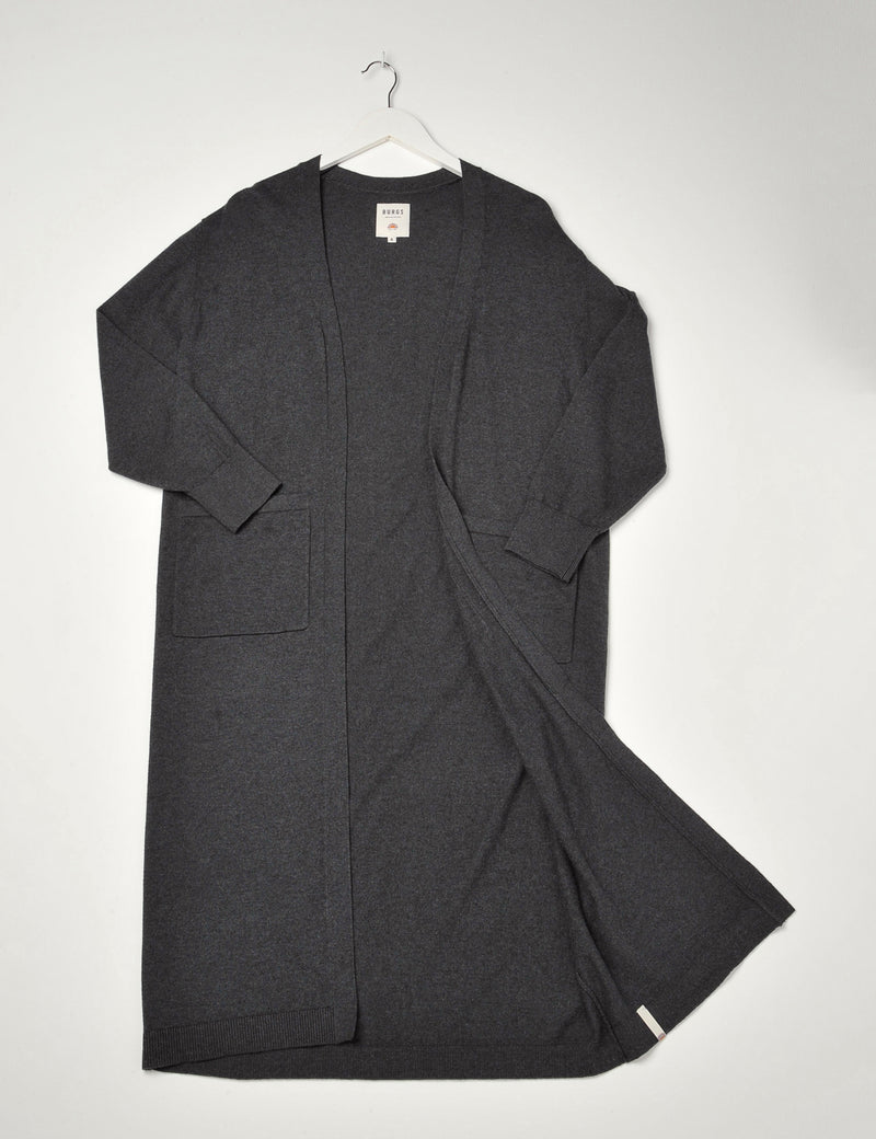 Beaford Cardigan Charcoal Grey