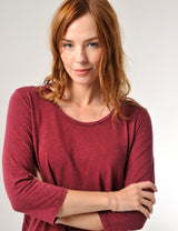Tideford T-Shirt Burgundy Wine