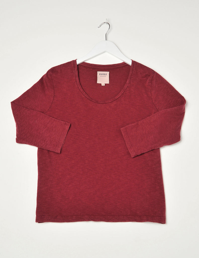 Tideford T-Shirt Burgundy Wine
