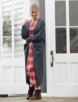 Beaford Cardigan Charcoal Grey