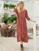 Sandplace Dress Deep Rust